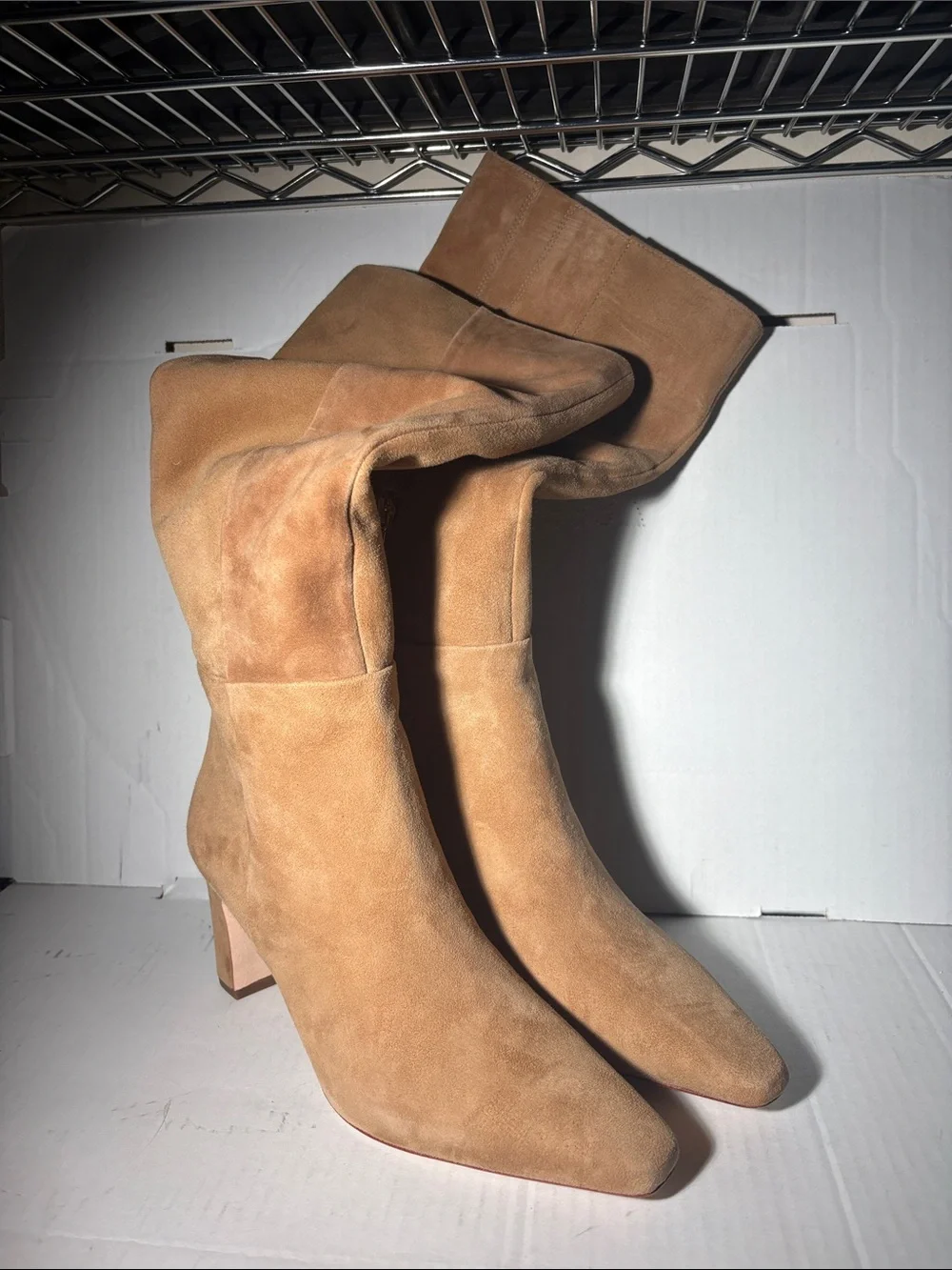J. McLaughlin Women's Eden Suede Boots Sand Size 8